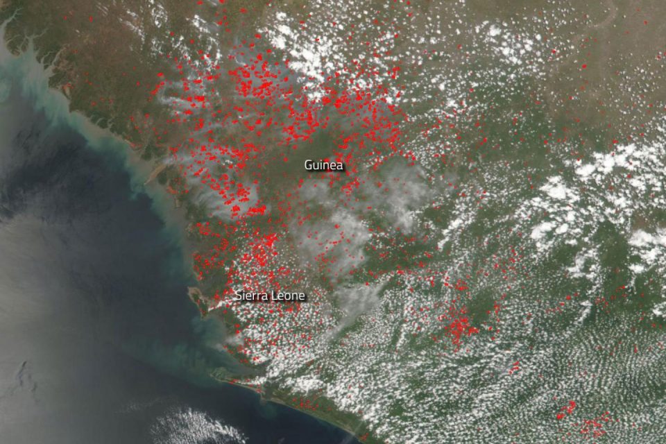 Fires in Sierra Leone