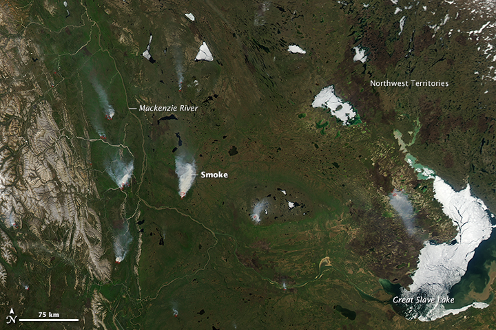 Fires in Northern Canada