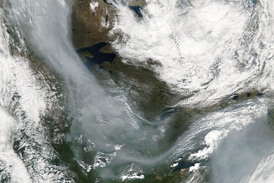 Fires and Smoke in Northwestern Canada