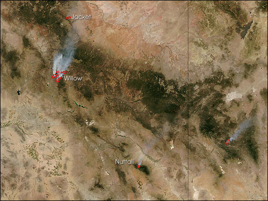 Fires in Arizona and New Mexico