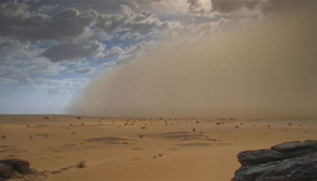 Dust Storm in the Sahara Desert