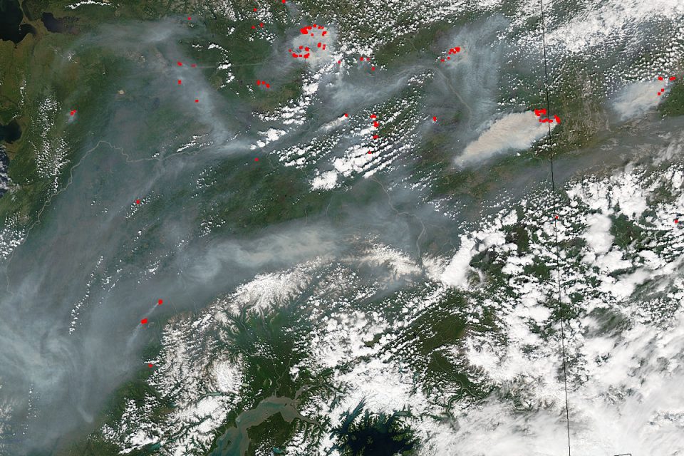 Fires in Alaska and Yukon Territory