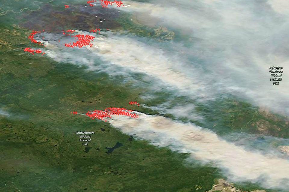 Fires in Saskatchewan