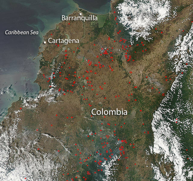 Fires in South America