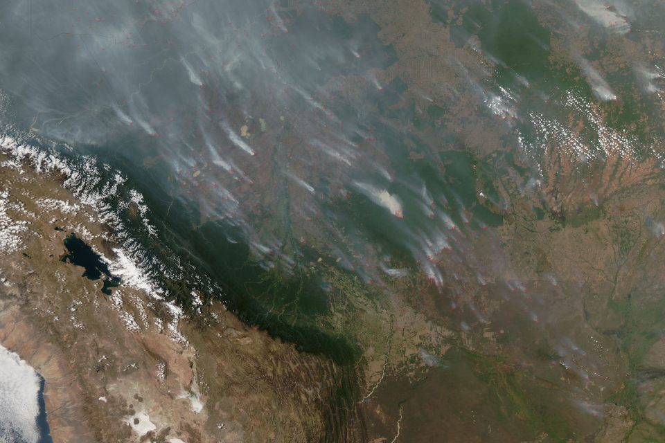 Fires in Santa Cruz, Bolivia