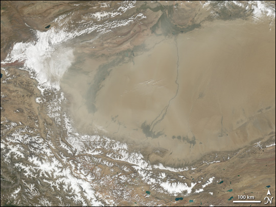 Taklimakan Desert Dust Storm