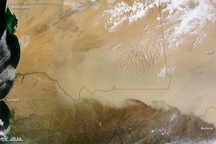 Dust Storm in the Sahara Desert