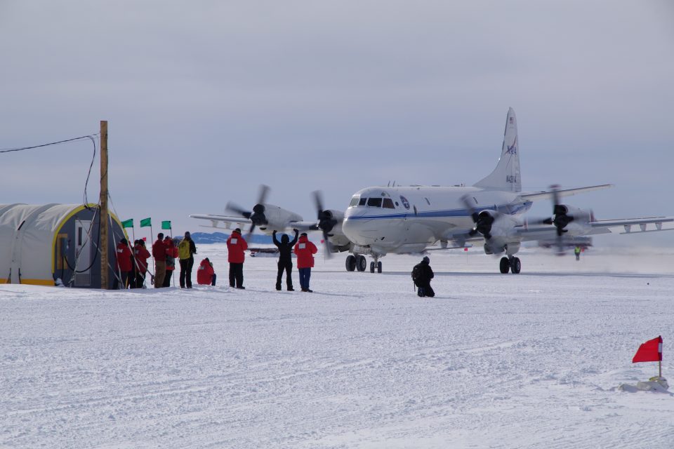 P-3B's First Landing in Antarctica