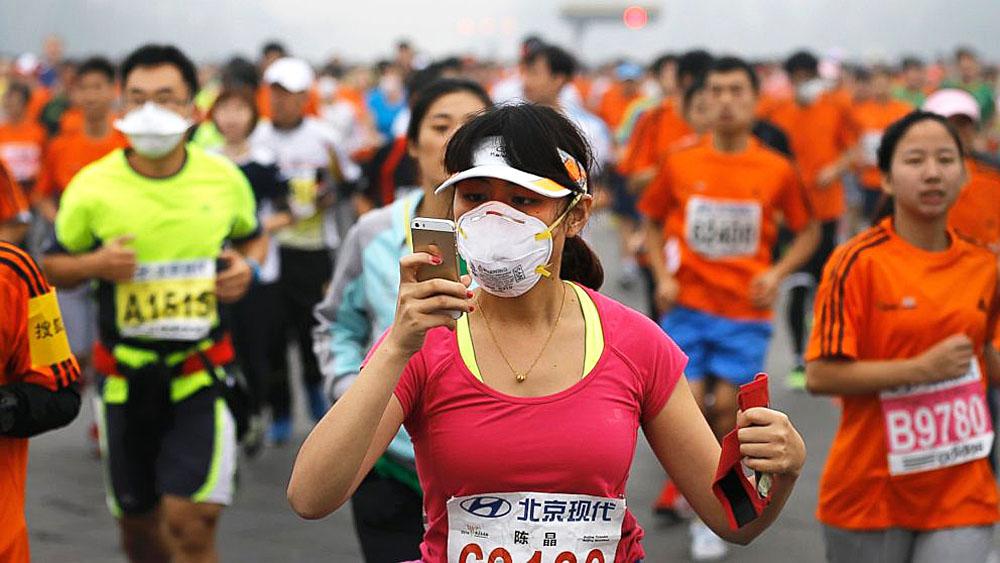 Heavy Air Pollution In Beijing Awaits World Running Championships