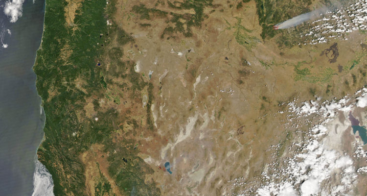 Hot temperatures stoked wildfires across the western United States
