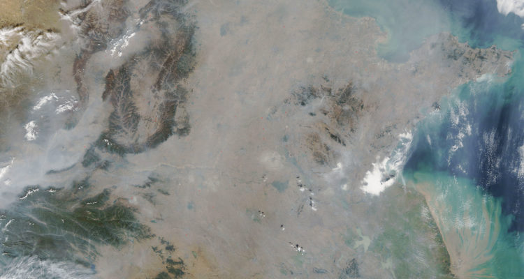Haze Hanging Over Eastern China