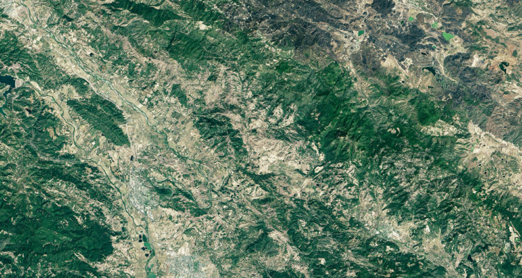 Wildfire Scars California Towns
