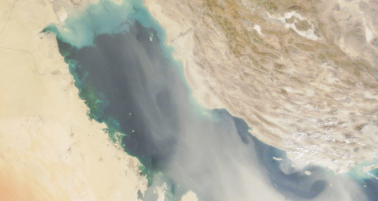 Dust Storm Over The Persian Gulf