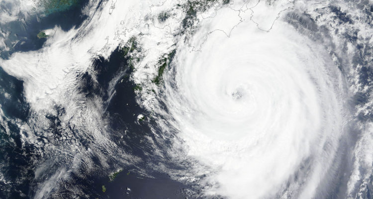 Typhoon Nangka Over Japan