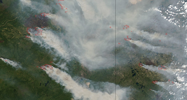 Wildfires in Alberta and Saskatchewan