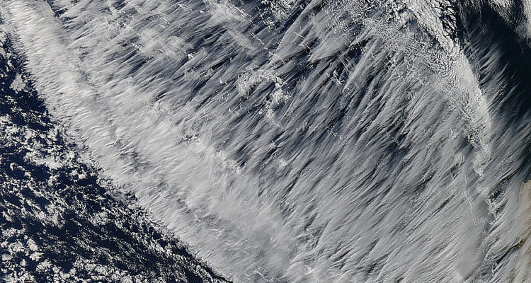 High-Altitude Cirrus Clouds Off The Coast Of Chile