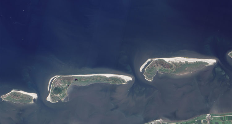 Lenses of Fresh Water Under Langeoog