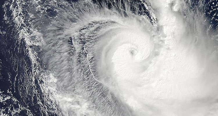 Fast-Developing Eye Of Cyclone Ikola