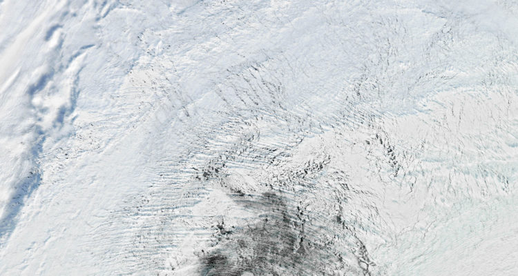 A large polynya in the Weddell Sea