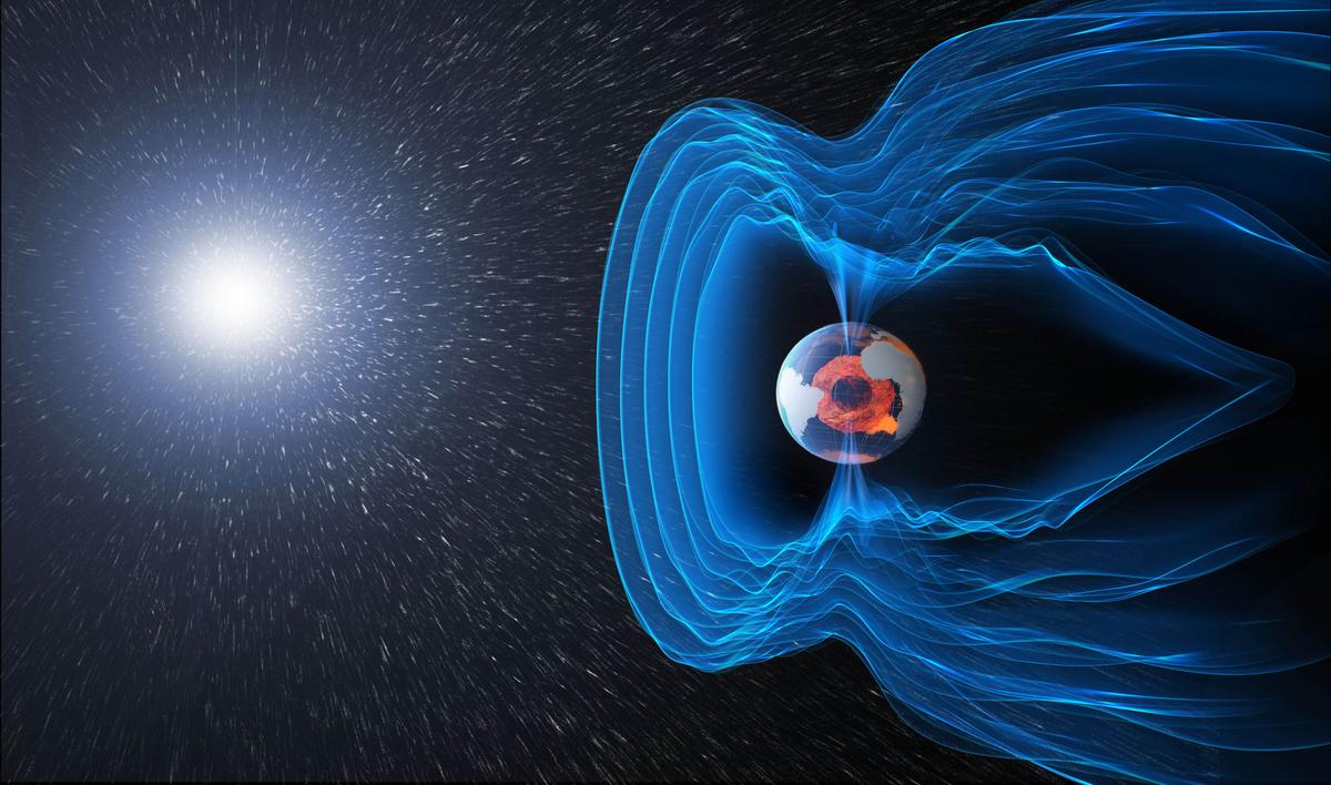 Oceans contribute to Earth's magnetic shield