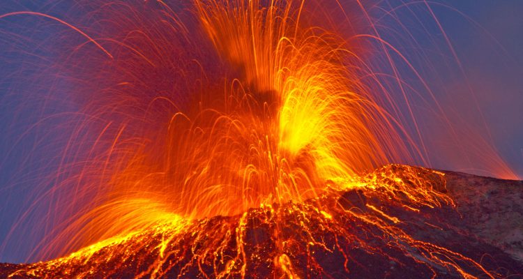 Lightning Storm + Volcanic Eruption