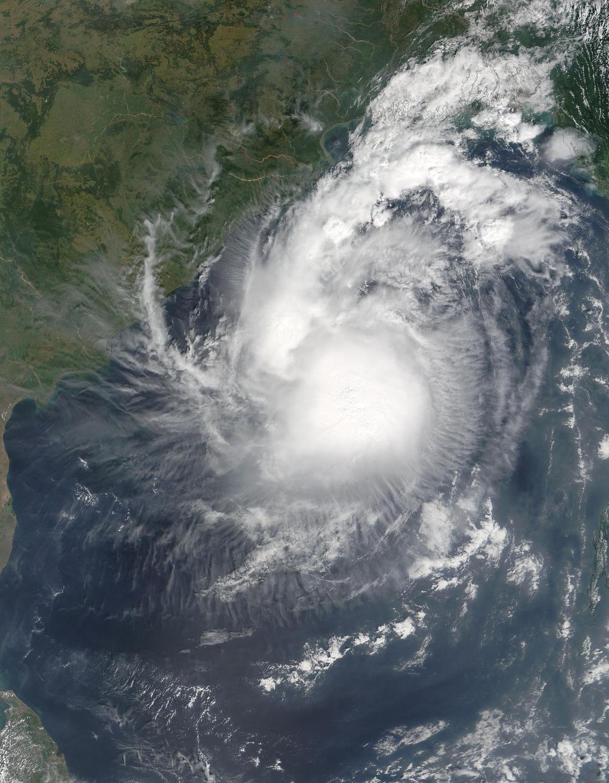 Tropical cyclone Kyant captured by NASA