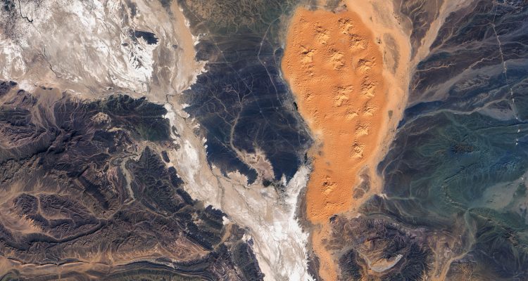The Erg Chebbi dune field in southeastern Morocco