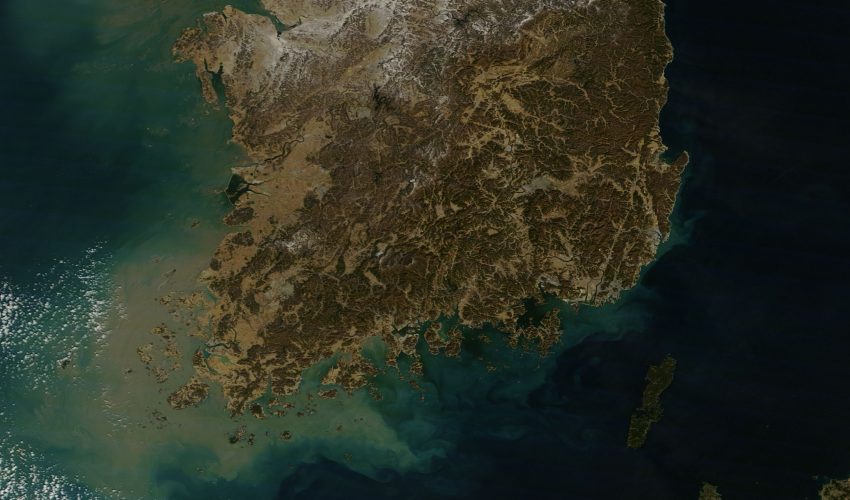 South Korea captured on a clear winter day