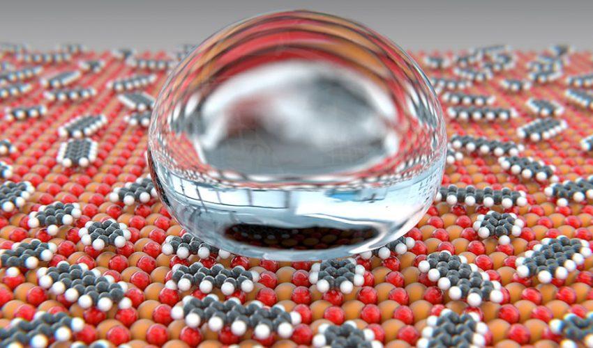 Rare earth metals increase water-repellent properties over time