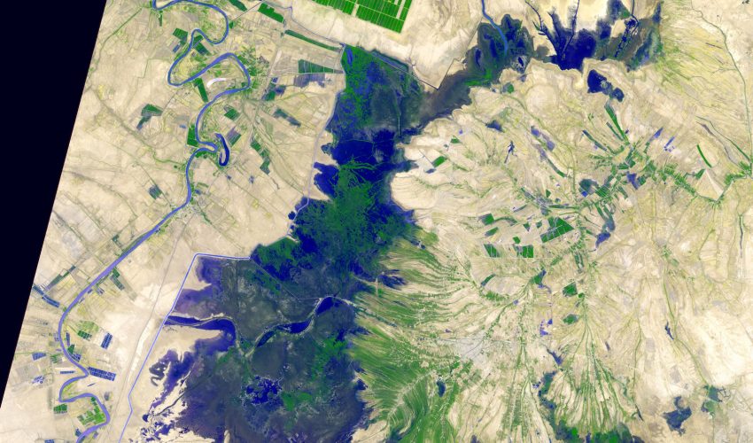 Satellite image shows Iran’s Shadegan Pond