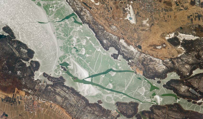 Springtime Meltage Begins on Lake Neusiedl