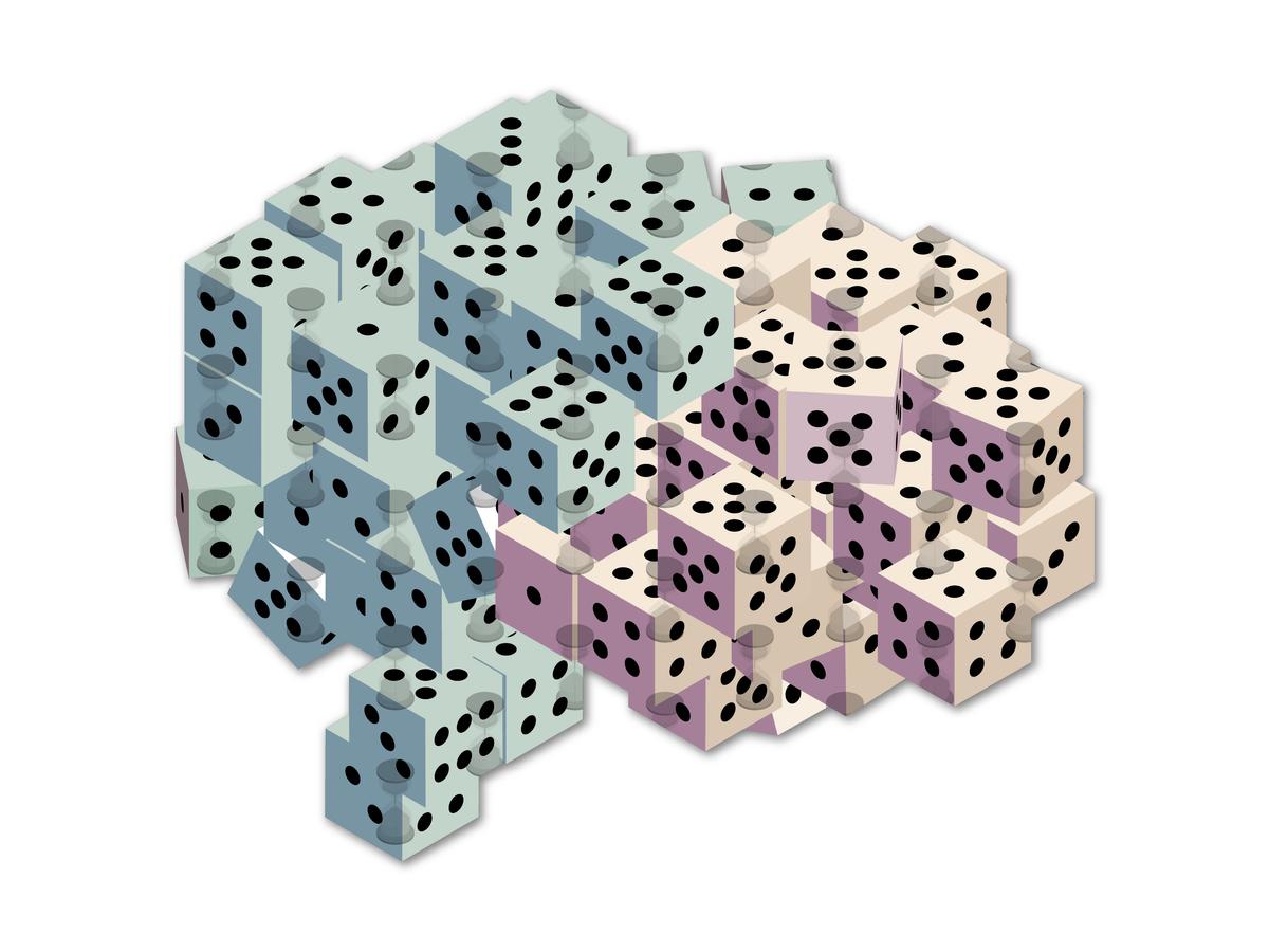The brain uses predictability and randomness in deciding actions
