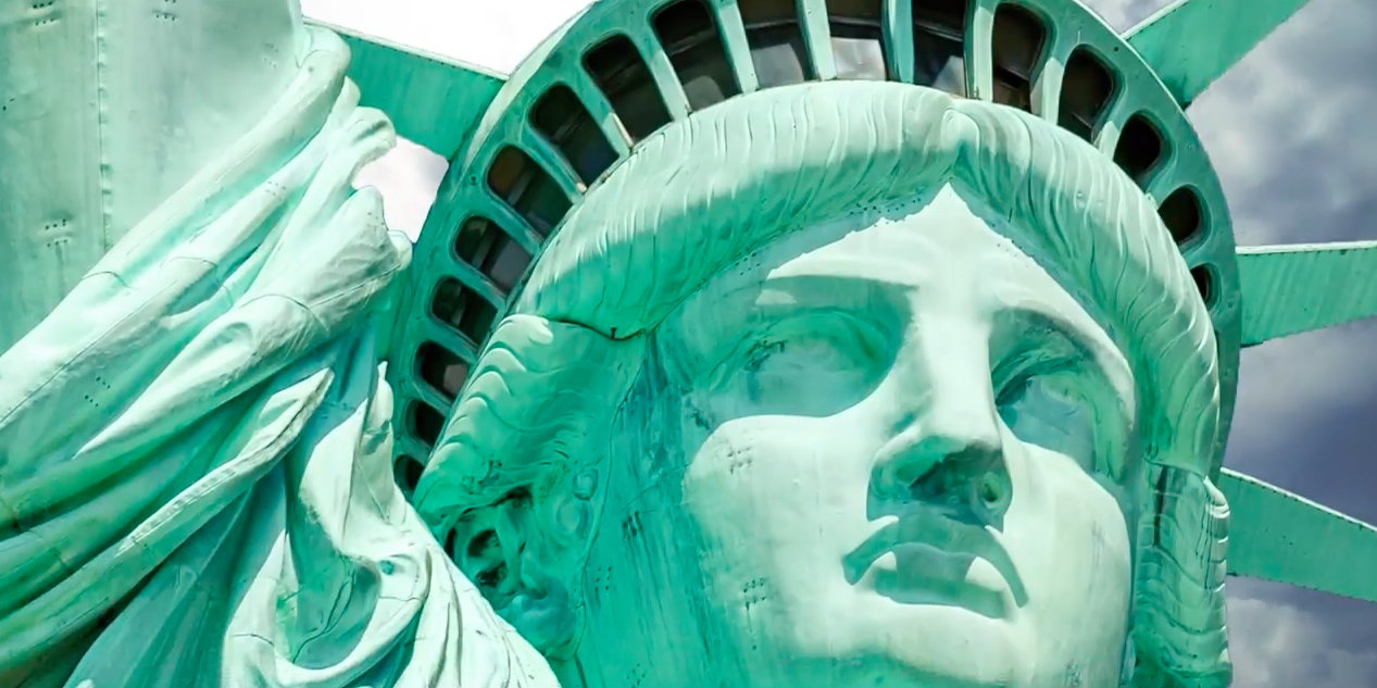 The Statue of Liberty and her true colors
