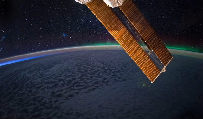 Shining Green Lights of the Aurora Australis