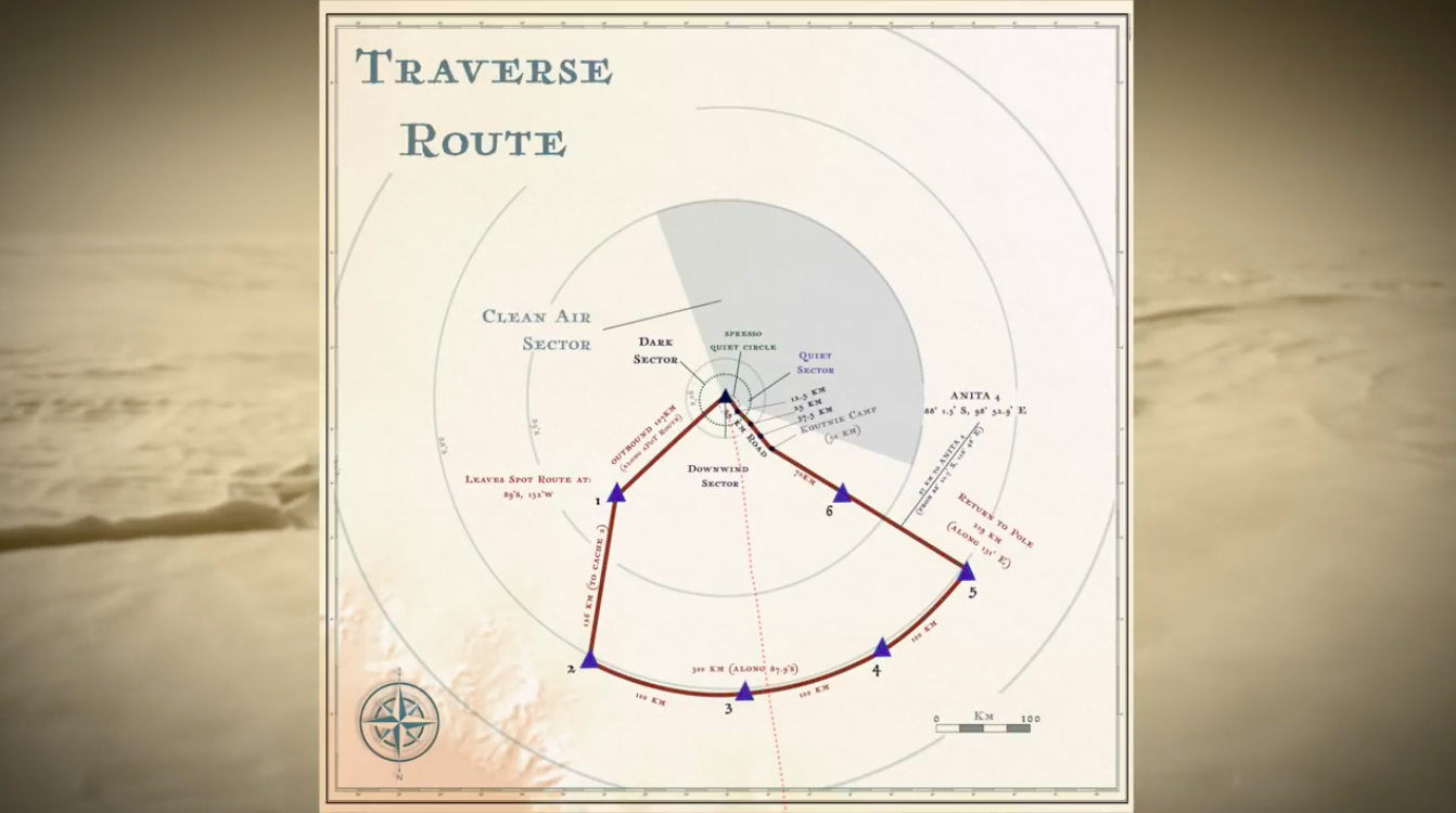Measuring South Pole ice sheet elevation