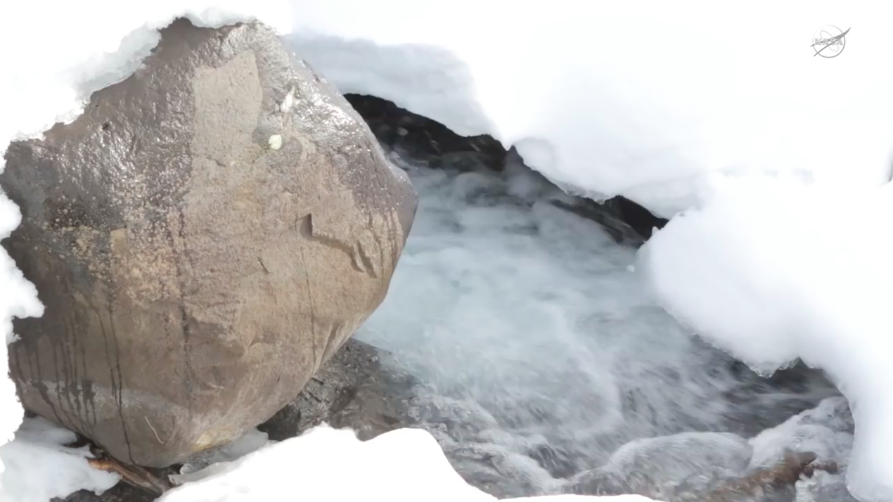 How much fresh water is stored in snowpack?