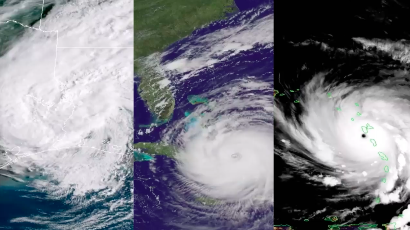 Tracking hurricanes from space