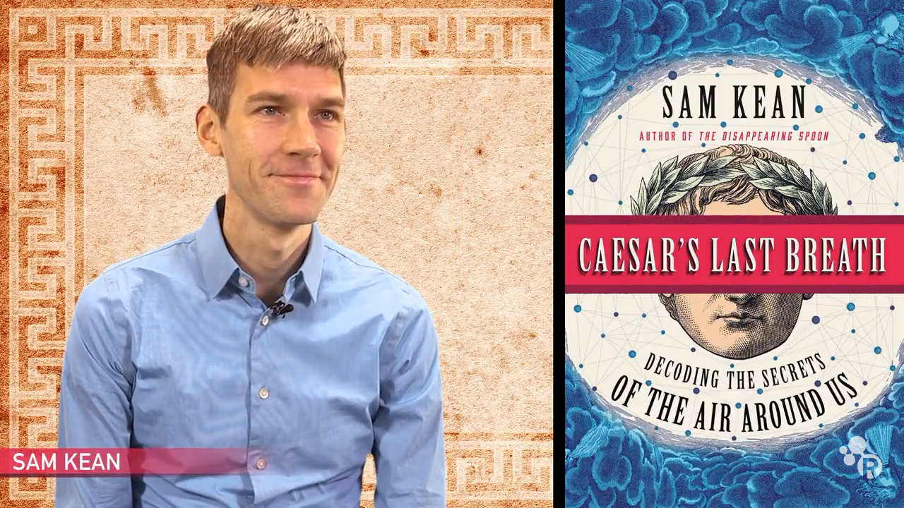 With every breath, we inhale the dying breath of Julius Caesar