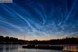 Studying gravity waves in electric blue clouds