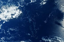The Republic of Maldives in the Indian Ocean
