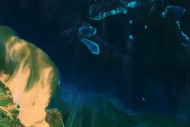 The Queensland floods from space