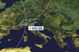 Milan, Italy from space