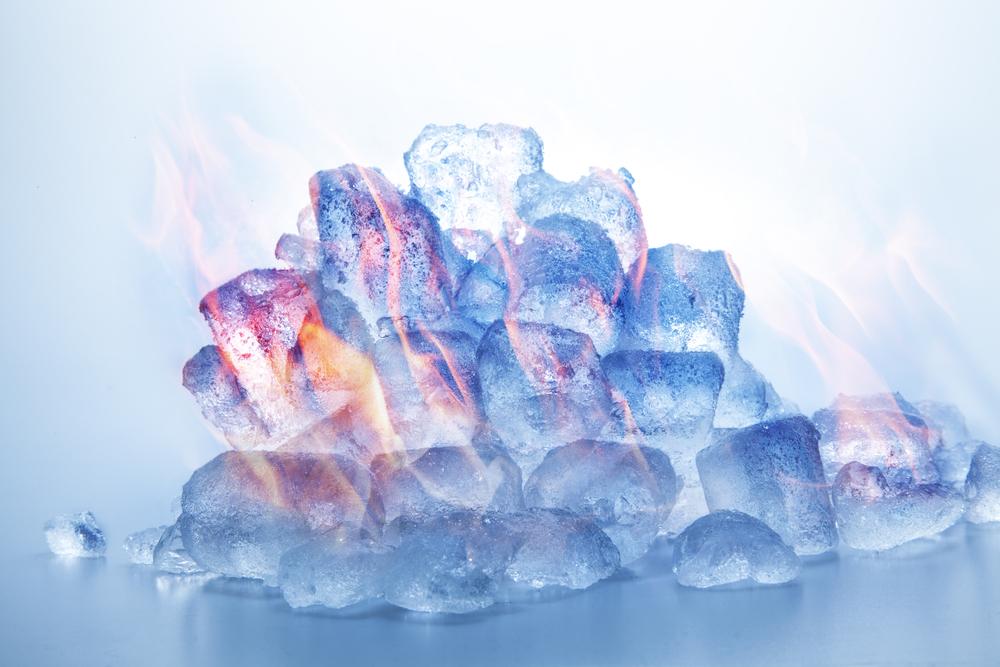 Superionic ice made by laser mimics ice planets' cores