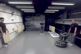 Jumping robot designed to explore space