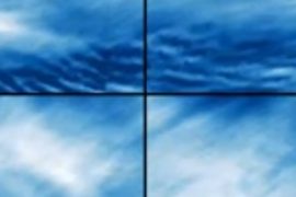 Investigating rare blue clouds over the Arctic