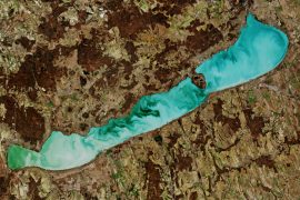 Lake Balaton from space