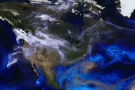 Chasing wildfire smoke across North America