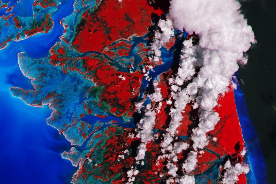 Andros Island from space