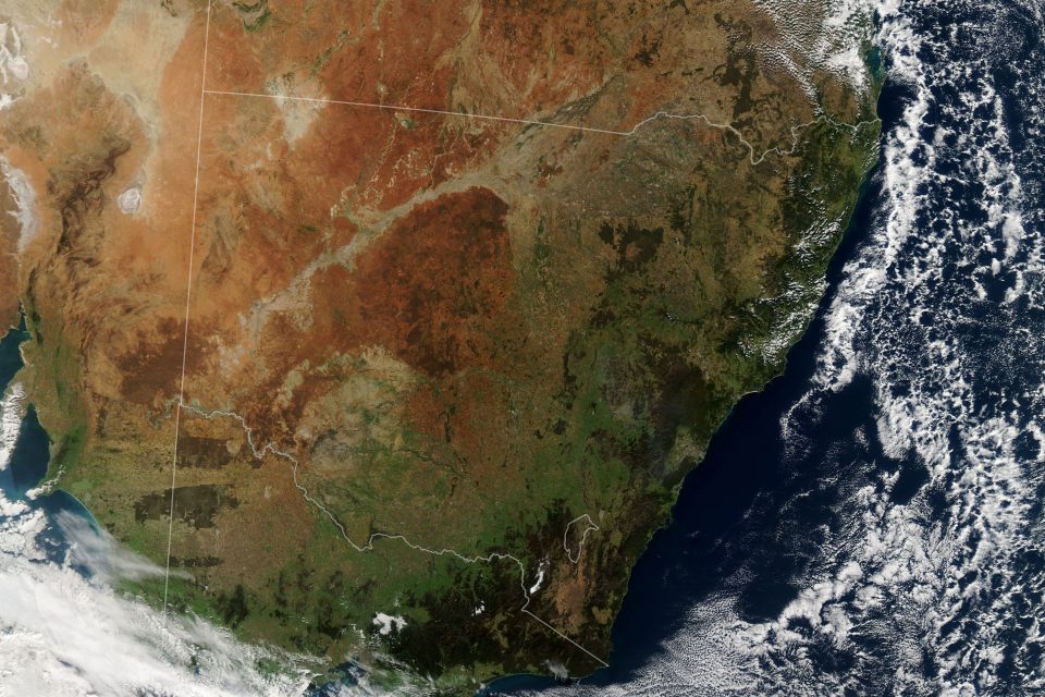 Southeastern Australia turns green again