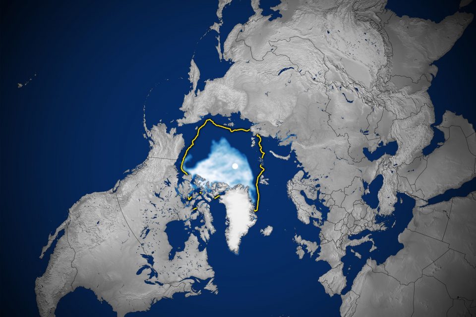 Arctic sea ice minimum is the second lowest on record